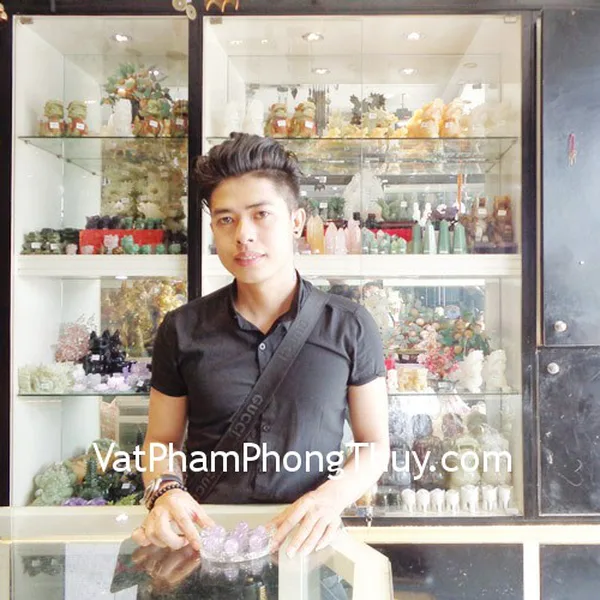 Anh Thắng - khách hàng mua Đĩa thất tinh thạch anh tím HM095