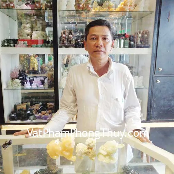 Chú Bảy - khách hàng mua Tỳ hưu Bắc kinh xanh chuẩn BKX-S, Thiềm thừ Cẩm thạch Tây tạng chuẩn CTT-S, Tỳ hưu Hoàng long M014
