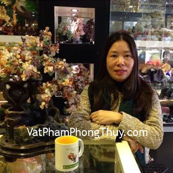 Chị Quỳnh - khách hàng mua cây tài lộc phong thủy luân KC001