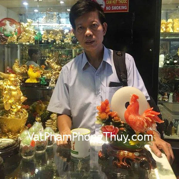 Chú Thanh - Khách hàng mua Gà ngọc đổ trên bụi mẫu đơn trắng G058A