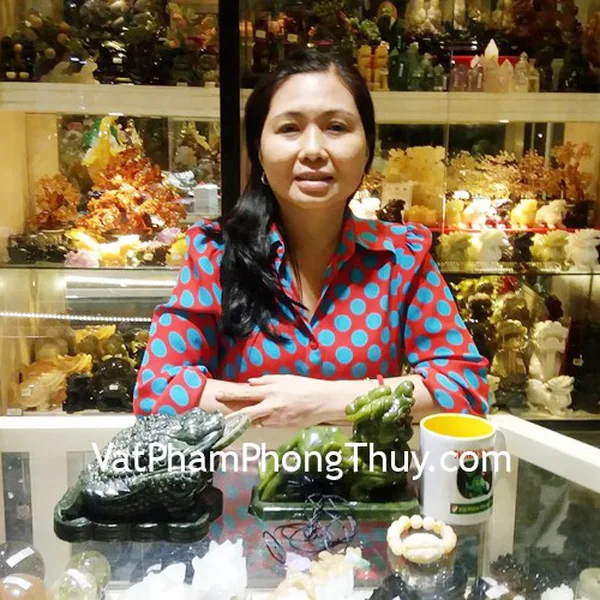 Chị Thảo - khách hàng mua Tỳ hưu Lam ngọc GM014, Thiềm thừ Lam ngọc GM023, Chuỗi tỳ hưu Hoàng long S6010, Tỳ hưu thạch anh tím S763, Ve ngọc phỉ thúy xanh đậm A+ S6497