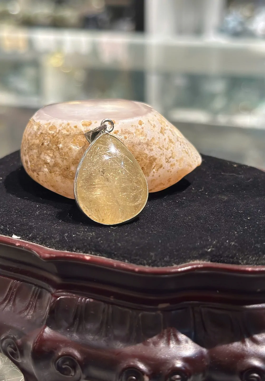 Mặt thạch anh tóc vàng (7.7g) S866-S3-924