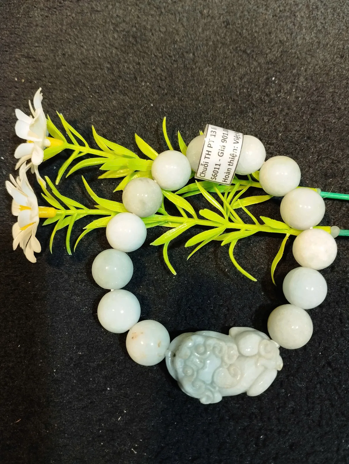 Chuỗi tỳ hưu phỉ thúy 13 li S6011