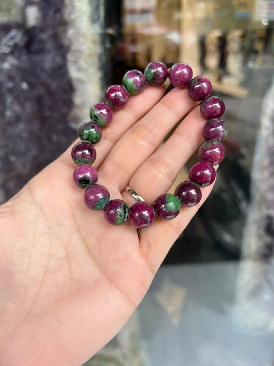 Chuỗi Ruby xanh đỏ A+ Nam Mỹ (59.2g) S6245-S1-12551