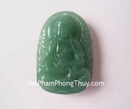 Phật bản mệnh Phỉ Thuý lớn A+++ (tuổi Dậu) FS6508-7