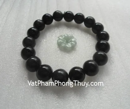 Chuỗi đá hắc ngà bi trơn trung S2033