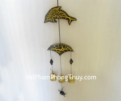 Chuông gió cá- 3 chuông đồng C1215