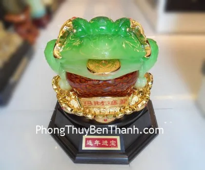 Thiềm thừ xoay liên niên tiến bảo xanh ngọc Y056
