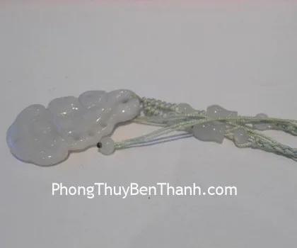 Dây chuyền kết sẵn gậy như ý lớn đá Miến Điện S499