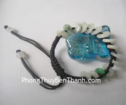 Dây rút 15 tiền xu trơn đá ngọc Miến Điện S810