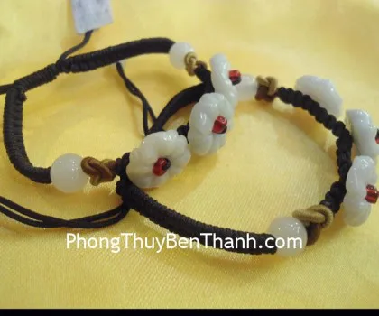 Dây vải đeo cổ, thắt tiền xu-ngọc bội nhỏ S728
