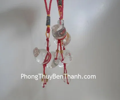 Hồ lô treo trơn pha lê S552