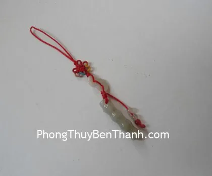 Móc đt ống tre+2 đồng tiền Miến Điện S303