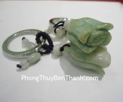 Móc khóa hoa chuông đá Miến Điện S085