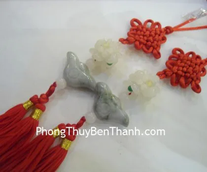Ngọc bội treo 1 nén vàng lớn+ lồng bình an S261