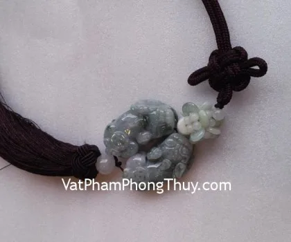 Ngọc bội cặp Tỳ hưu ngọc Phỉ Thúy S943