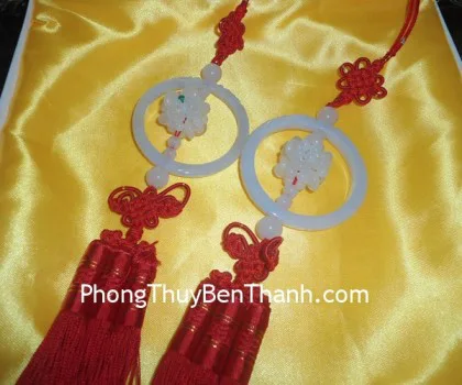 Ngọc bội bình an mai hoa Miến Điện(vòng tròn) S541