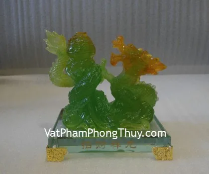 Rồng xanh, đế thủy tinh- Tường long chiêu tài FE139