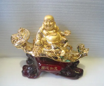Phật di lặc ngồi trên như ý - lòng tin như ý H245G