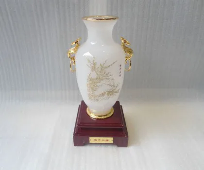 Bình bạch ngọc trên mẫu đơn - Phước như đông hải/ Bình: Vạn sự như ý C170A