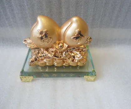 Đào vàng, có dơi - tụ phước đa tài H333G