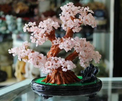 Cây tài lộc thạch anh vừa (hòn non bộ) KC016