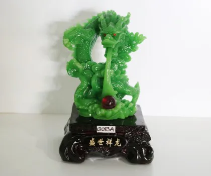 Rồng xanh đúng phun châu đỏ - Thịnh thế tường long G083A