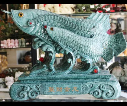 Kim long mẫu tử xanh ngọc vân mây (màu ngọc) - tụ tài kim long K090M