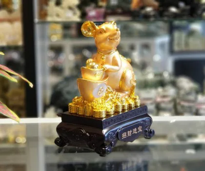 Chuột vàng ôm nén vàng - Chiêu tài tấn bảo TM010