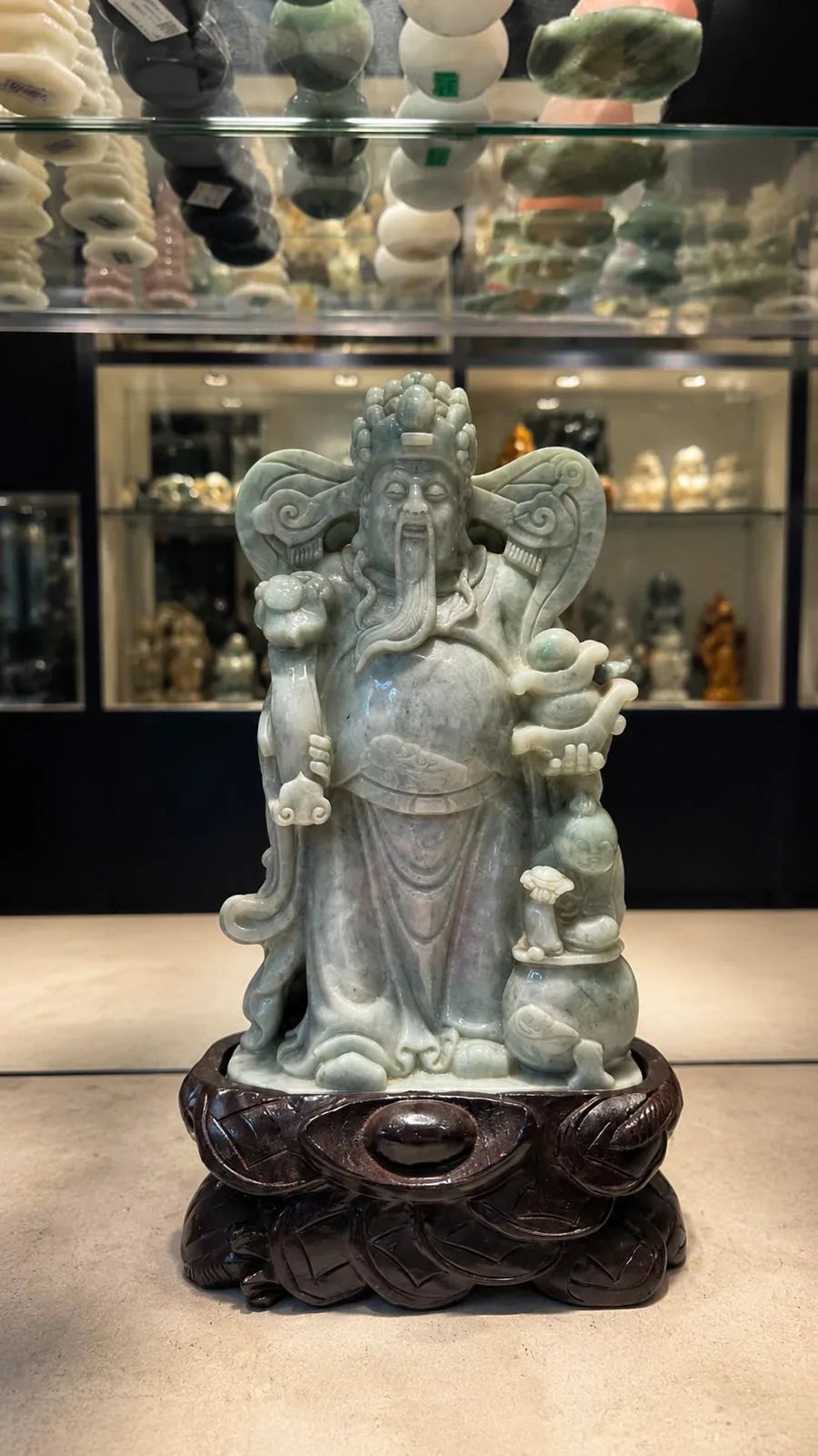 Thần tài ngọc Phỉ thúy GCN 19487 NS180