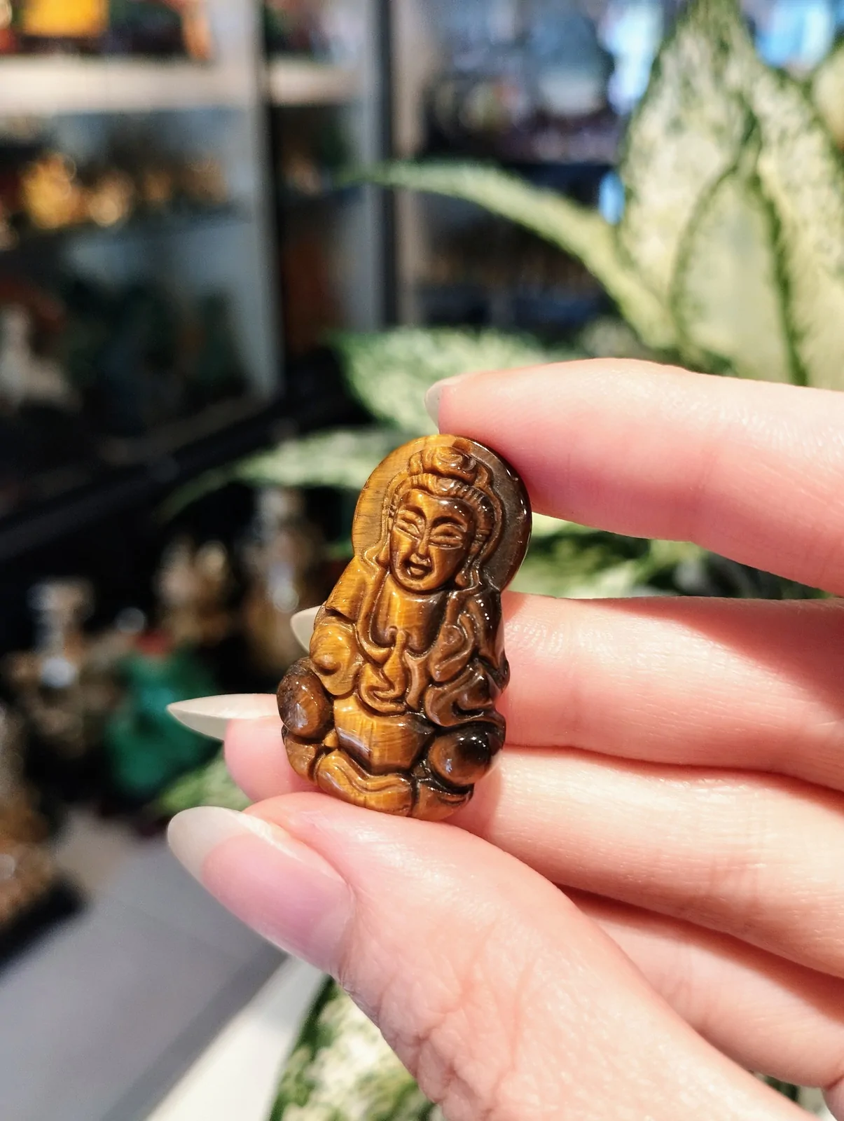 Phật Quan âm mắt mèo trung S6845
