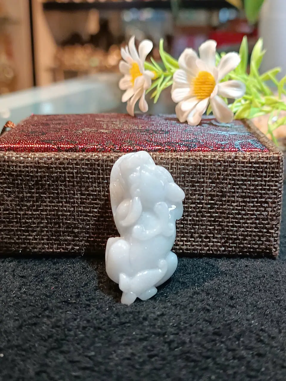 Tỳ hưu ngọc phỉ thúy xanh bạch A+++++ (GCN 017722 - 24.18g) S6899-S5-5030