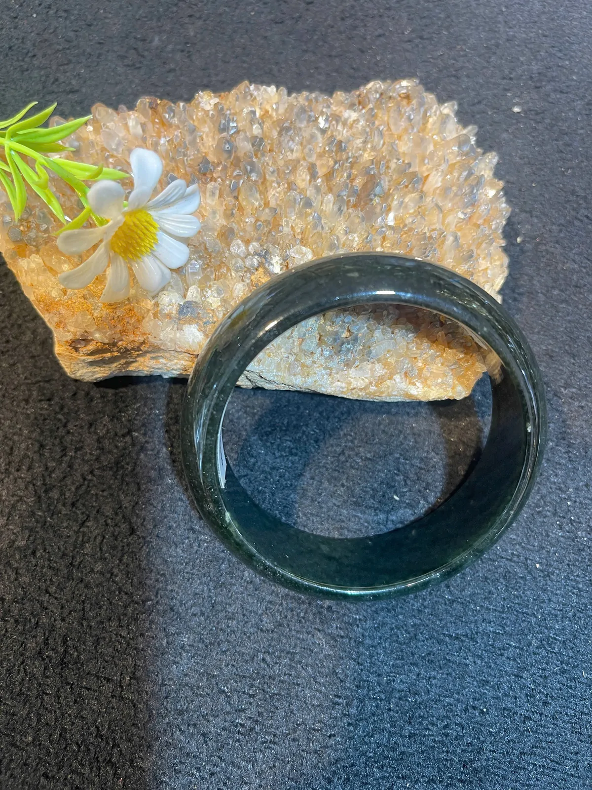 Vòng ngọc bích kim sa S6732-S5-14565