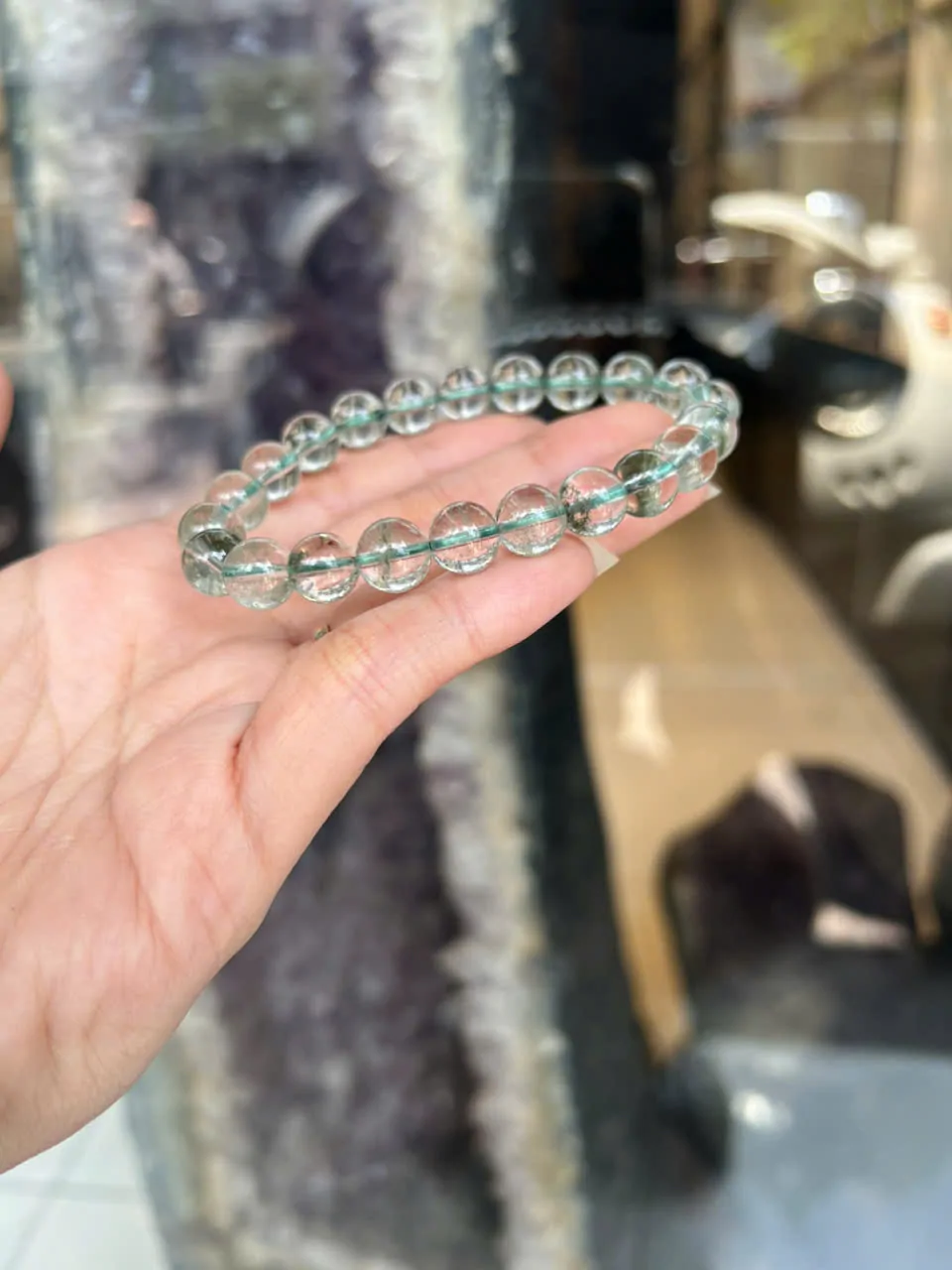 Chuỗi thạch anh ưu linh xanh rêu (23.7g) S6243-S4-1209