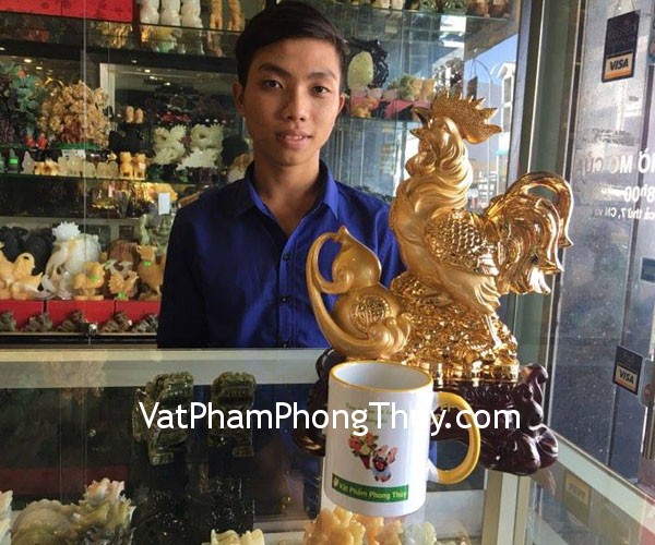 Anh Thụy - Khách hàng mua Gà vàng G037A, tỳ hưu lam ngọc GM017 và Thiềm thừ đồng trung D213