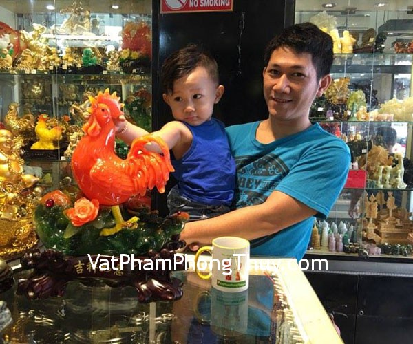 Anh Duy - Khách hàng mua Gà ngọc đỏ trên như ý xanh mẫu đơn G056A