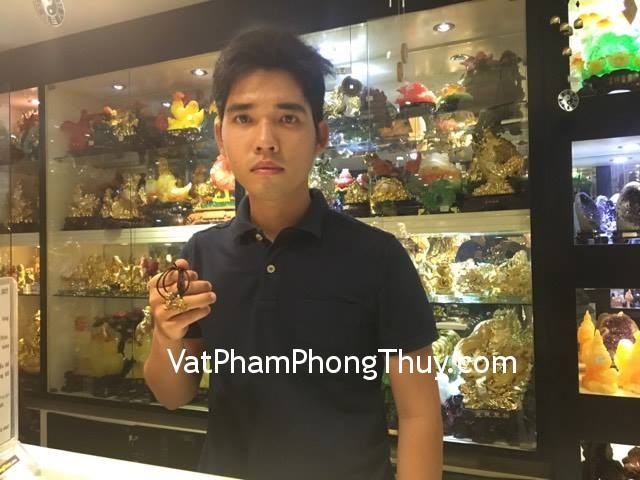 Anh Khánh - khách hàng mua mặt Tỳ hưu vểnh cánh đá mắt mèo S6033