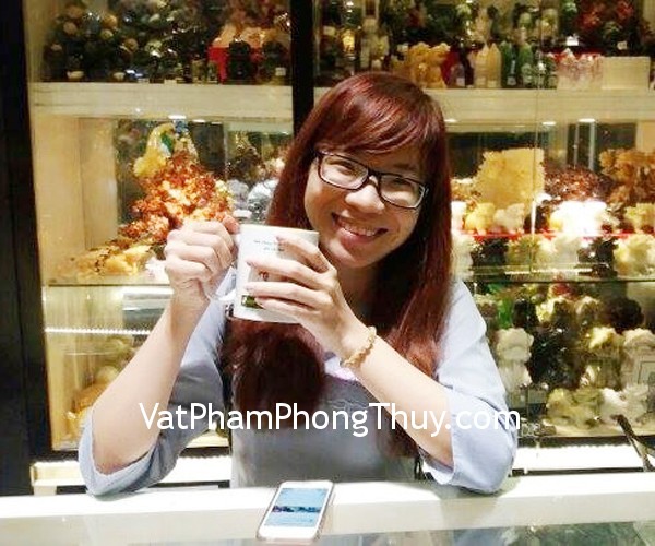 Chị Ly - khách hàng mua Chuỗi thạch anh tóc vàng tươi Uruguay A+++ S6366-S4-2434