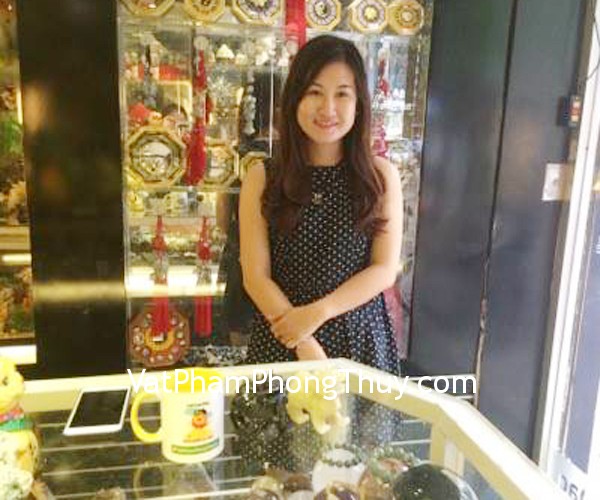Chị Diệu Linh- khách hàng mua tỳ hưu Bắc Kinh xanh chuẩn BKX-S, tỳ hưu Bắc Kinh đen chuẩn BKD-S và hồ ly thạch anh vàng dáng đẹp S6342