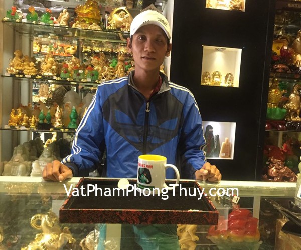 Anh Tài-khách hàng mua mặt phật bổn mạng phỉ thúy xanh đậm lớn Hư Không Tạng Bồ Tát tuổi Sửu+Dần S6508-2