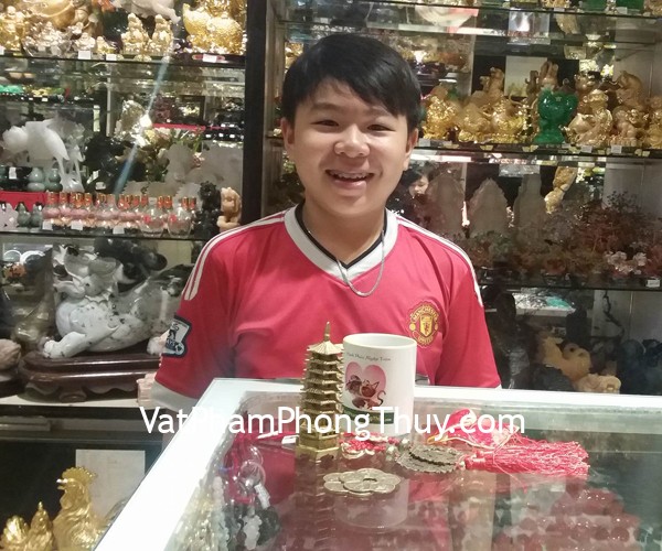 Anh Duy Anh - khách hàng mua tháp văn xương 7 tầng D210, ve ngọc phỉ thúy S6497, tiền ngũ phúc CC2027 và hoa mai 5 cánh CC1139