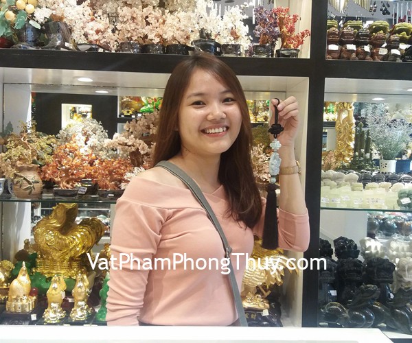 Chị Sang - khách hàng mua ngọc bội Phật Quan Âm S6419