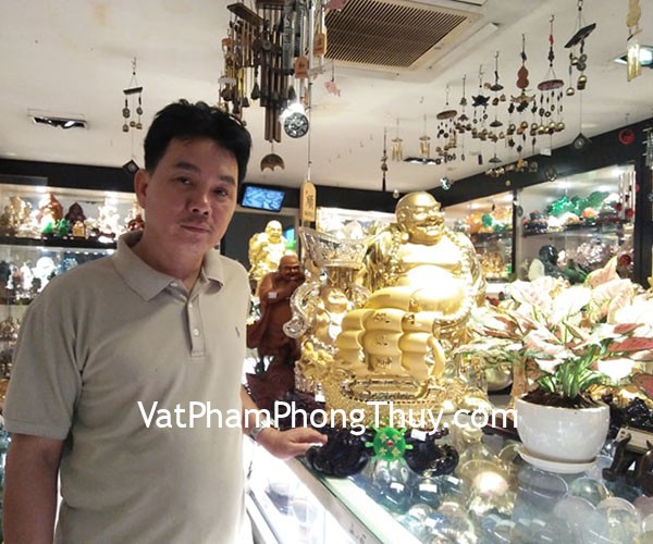 Anh Phương-khách hàng mua Thuyền buồm đầu rồng vàng kim sa bóng lướt sóng vàng bánh lái xanh ngọc LN139